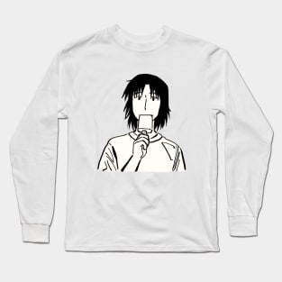 yotsuba's dad eating ice cream Long Sleeve T-Shirt